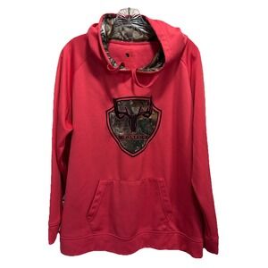 Realtree Pullover Long Sleeve Hoodie Size L/XL Logo Graphic Camo Hunting‎